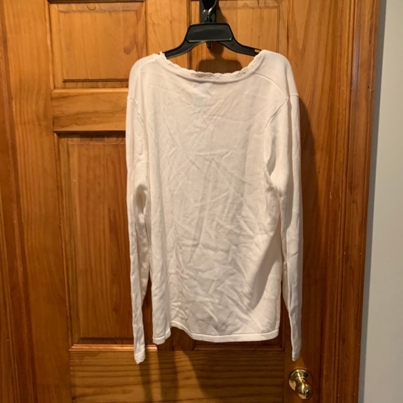 White Stag Button Front Cardigan Sweater in White XL NWT - Picture 3 of 5